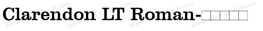 Clarendon LT Roman字体转换